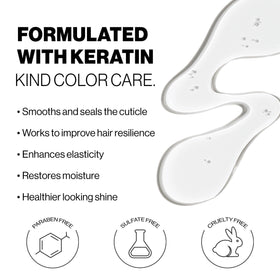 KERACOLOR clenditioner styled in bathroom for everyday hair routine