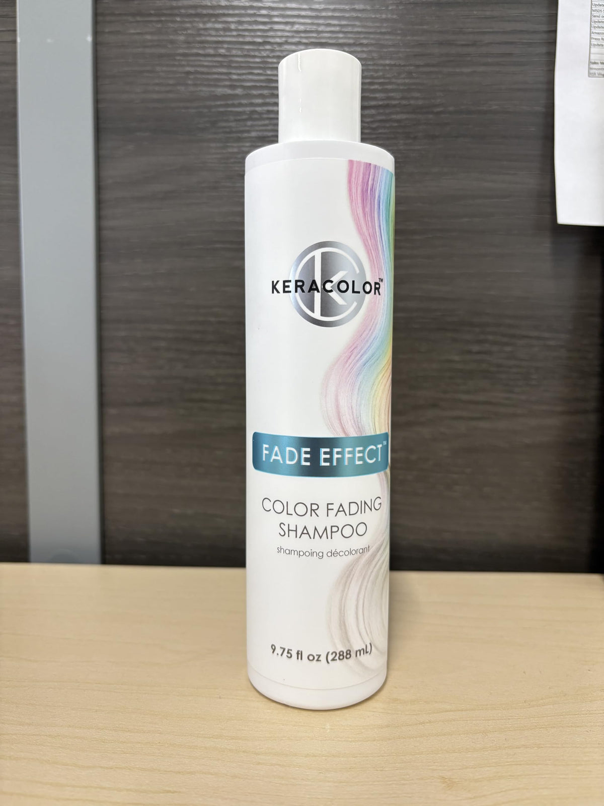 KERACOLOR on bathroom shelf in lifestyle setting for at-home fading routine