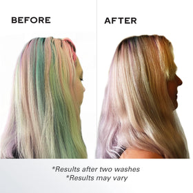KERACOLOR shampoo texture lathering to gently lift direct dye pigments