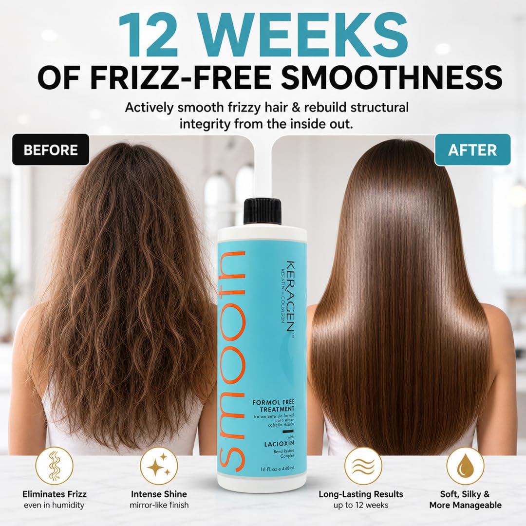 KERAGEN applied in salon demonstrating easier styling benefit