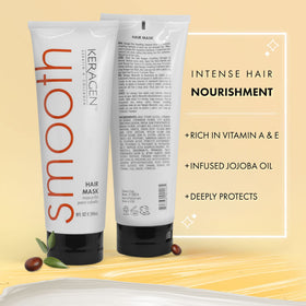KERAGEN on bathroom shelf in lifestyle scene, promotes at-home salon experience