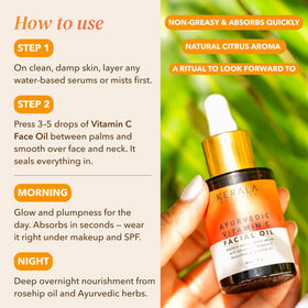 kerala botanics in hand scale demonstrates 1 fl oz size and travel-friendliness