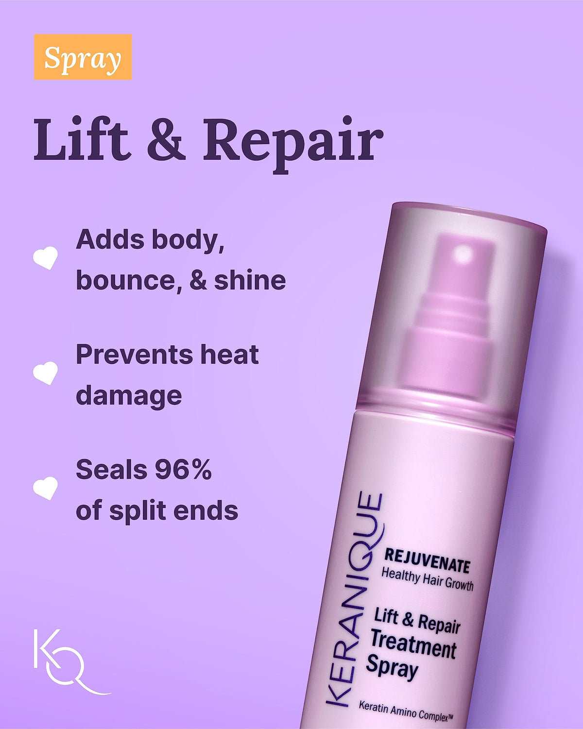 Keranique follicle booster serum dropper highlighting targeted scalp nourishment