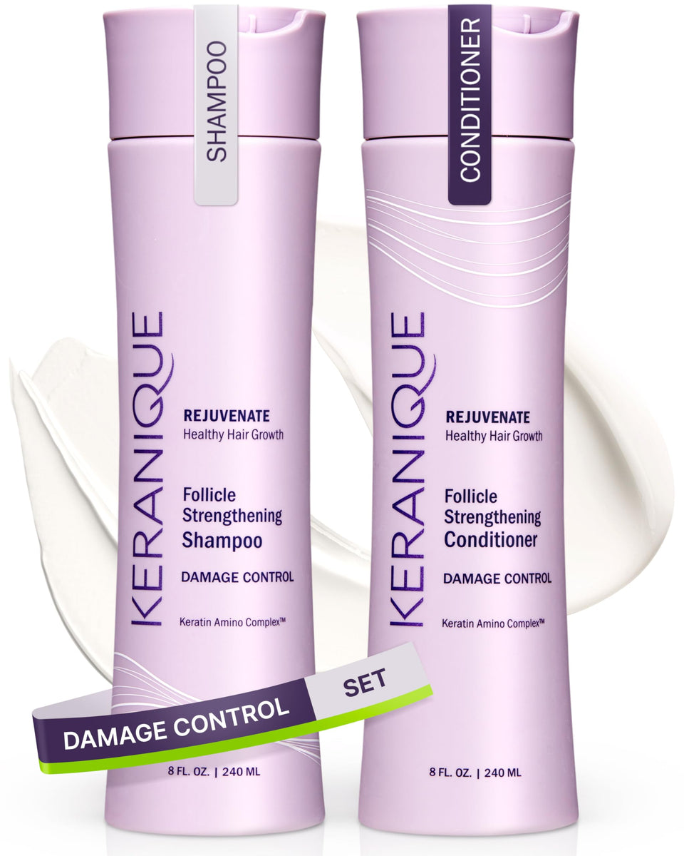 Keranique front packaging set showing both bottles for easy identification and purchase