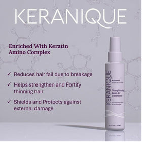 Keranique nozzle close-up demonstrating fine mist for even application and coverage