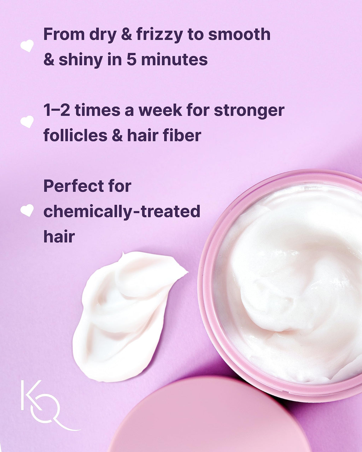 Keranique open jar showing rich cream texture for deep hydration