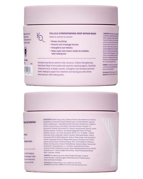 Keranique jar held in hand showing product size and ease of use