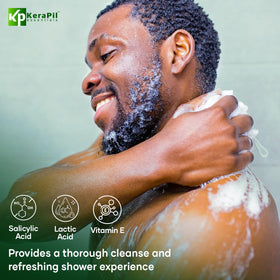 KERAPIL ingredient label closeup showing salicylic acid and moisturizing components