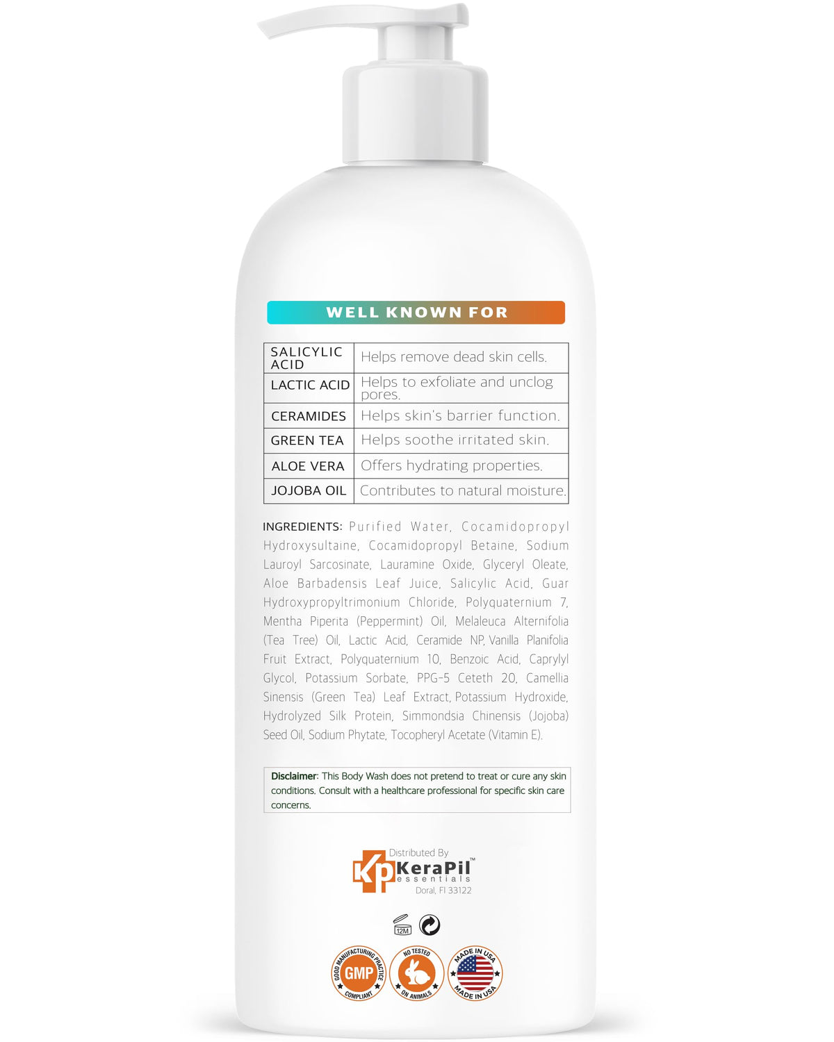 KERAPIL packaging with made in USA badge assuring ethical manufacturing