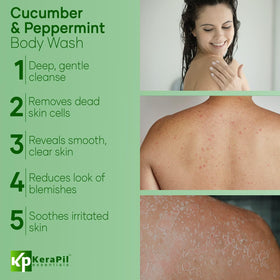 KERAPIL gel texture close-up highlighting gentle exfoliation and smooth application