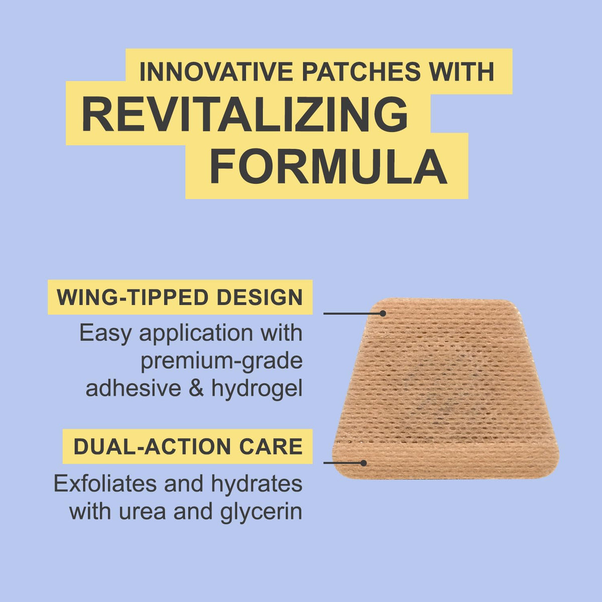 Kerasal patch on fingernail illustrating easy application and smoothing benefit