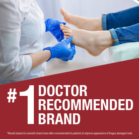 Kerasal being applied to a toenail demonstrating easy daily use