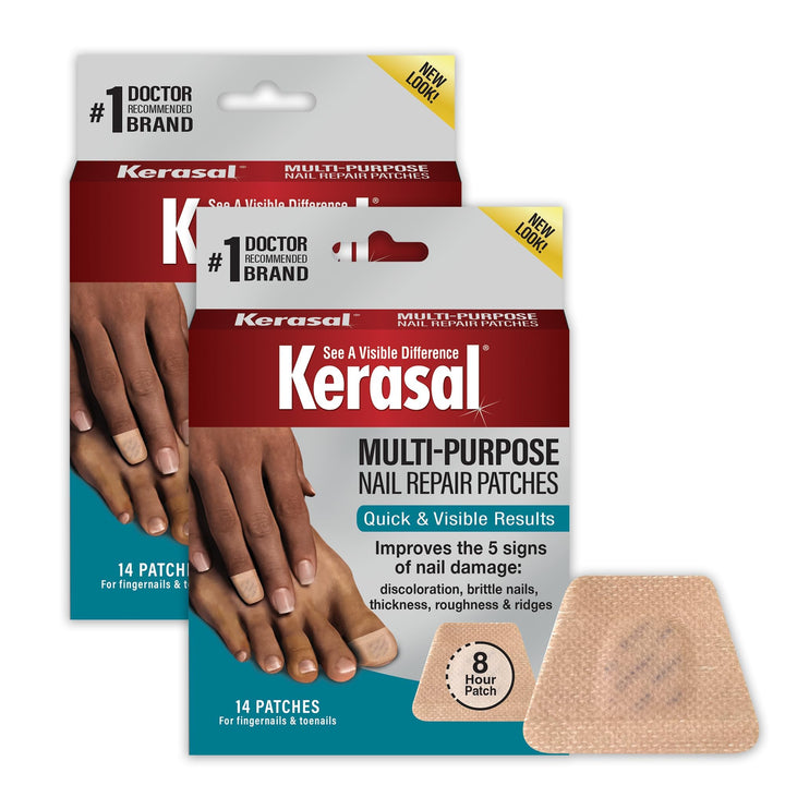 Kerasal front packaging showing twin pack and product benefit