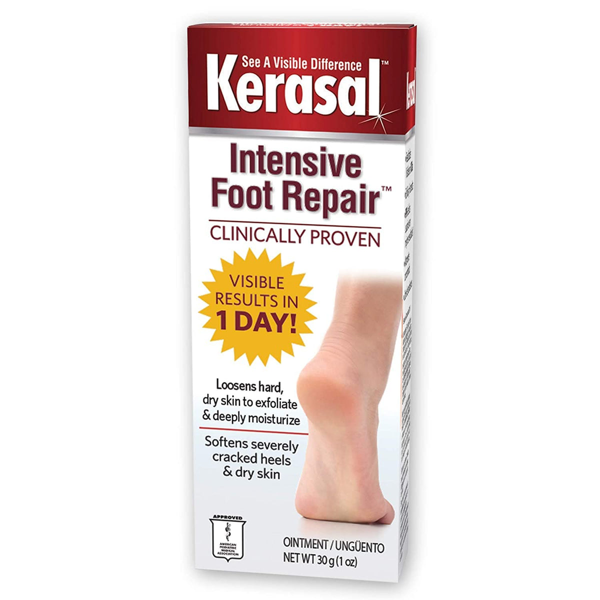 Kerasal front packaging showing two 1 oz tubes for convenient supply