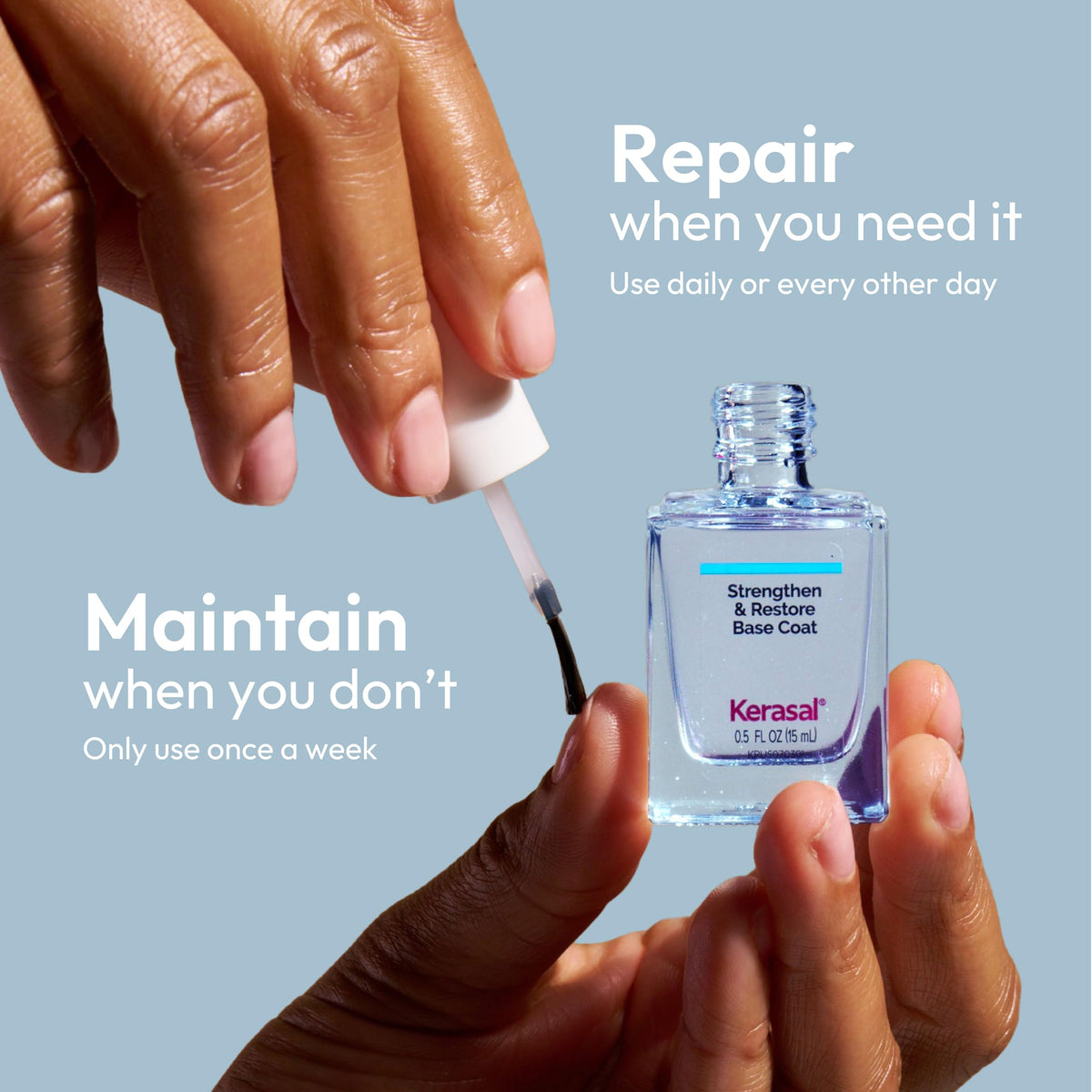 Kerasal label closeup highlighting key ingredients and clean formula