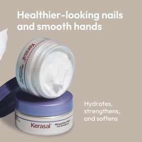 Kerasal application on fingertip demonstrating targeted nail and cuticle care