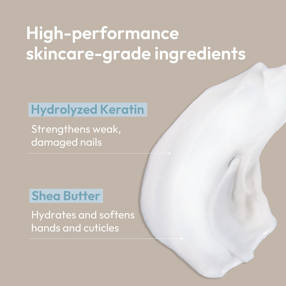 Kerasal cream texture close-up showing smooth consistency for fast absorption