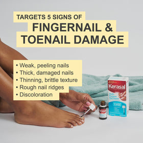 Kerasal gel texture close-up displaying smooth absorbent formula