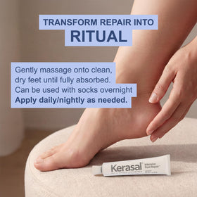 Two Kerasal tubes in travel kit showing portability and on-the-go care