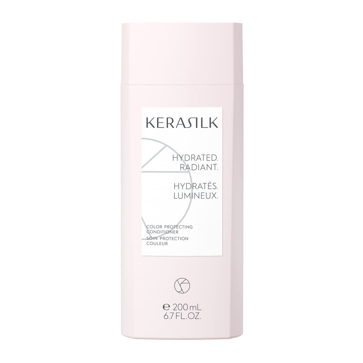Kerasilk bottle front view showing label and 200ml size benefit