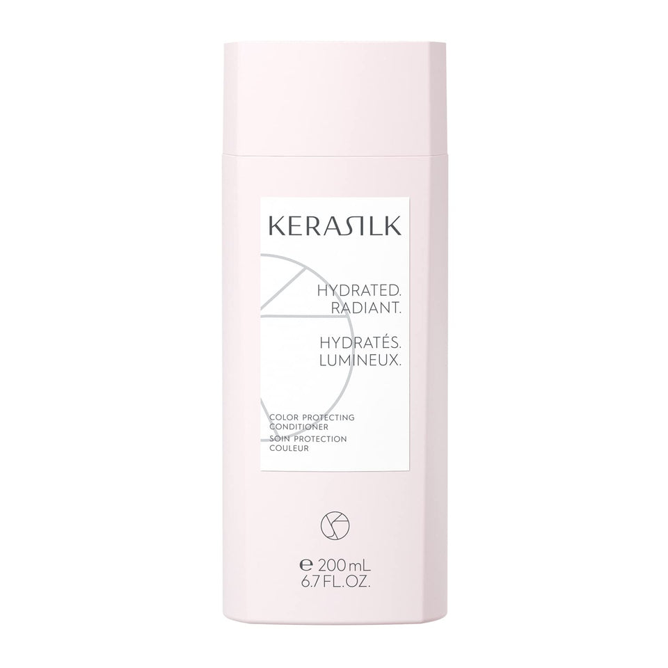 Kerasilk bottle front view showing label and 200ml size benefit