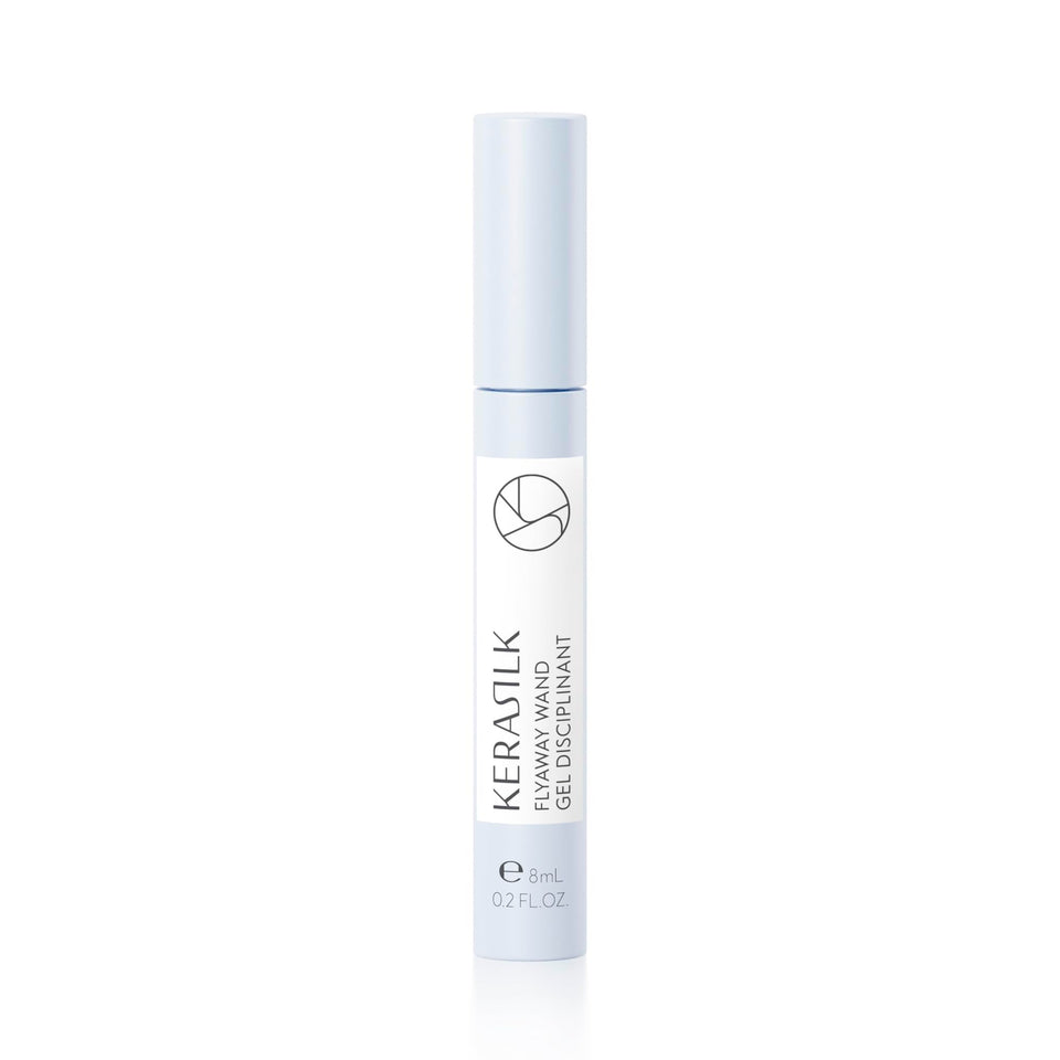Kerasilk Flyaway Wand front packaging showing compact travel-friendly bottle and benefits