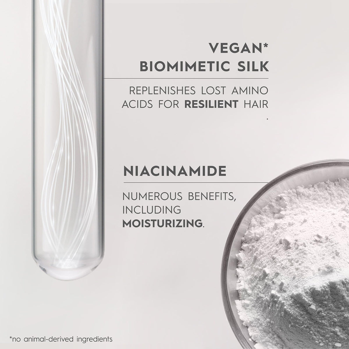 Kerasilk being applied at hairline to tame flyaways and add moisture instantly