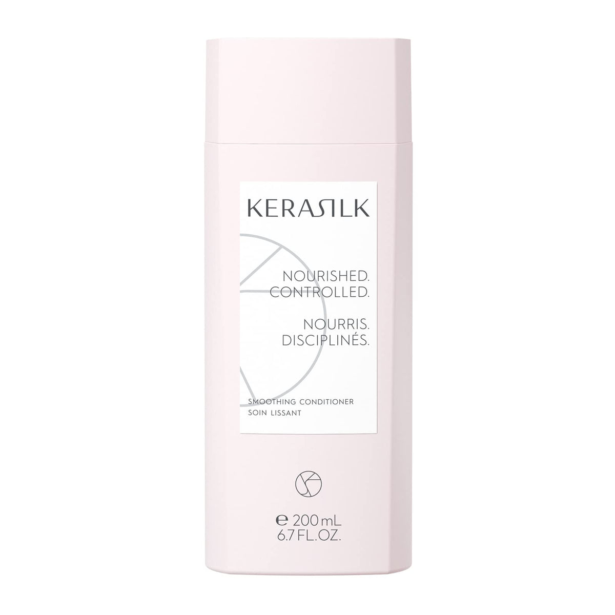 Kerasilk front packaging of 200ml bottle showing brand and size benefit smoothing