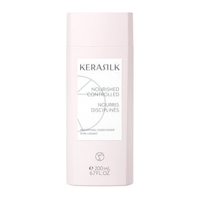 Kerasilk front packaging of 200ml bottle showing brand and size benefit smoothing