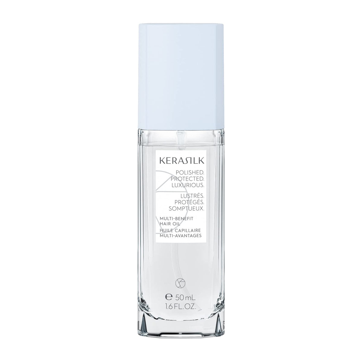 Kerasilk front packaging 50ml showing bottle and label for quick identification and trusted results