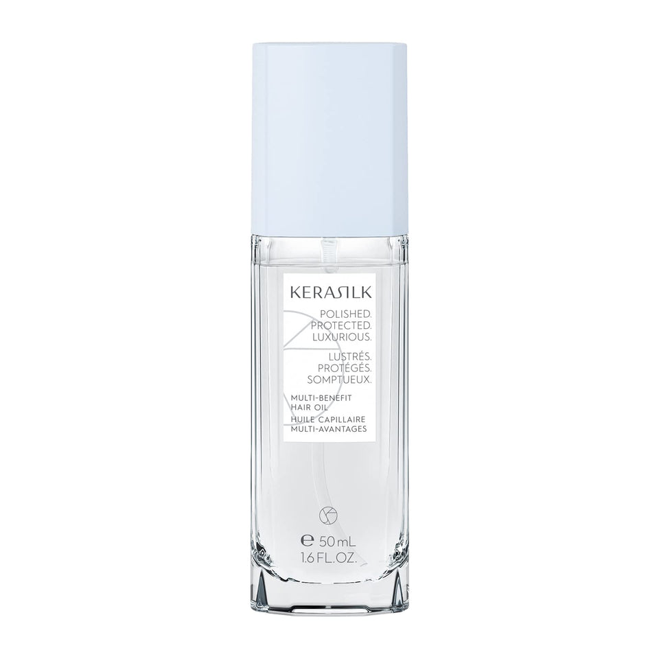 Kerasilk front packaging 50ml showing bottle and label for quick identification and trusted results