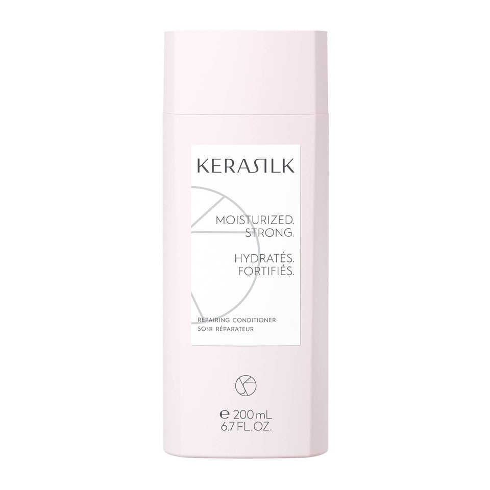 Kerasilk front packaging showing the 200ml bottle and product name benefits