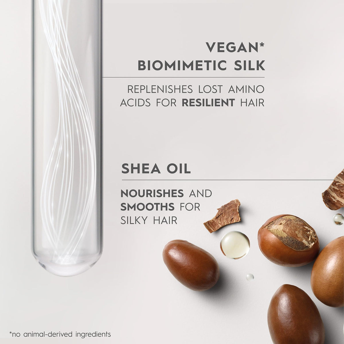 Kerasilk being applied to wet hair demonstrating detangling and smoothing benefit