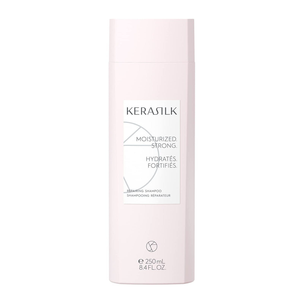 Kerasilk bottle front view showing product branding and benefits