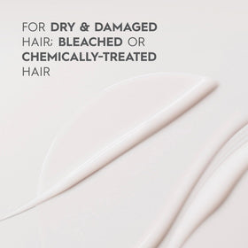 Kerasilk balm on bathroom shelf in routine setting, suggests daily restorative use