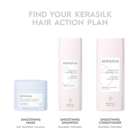 Kerasilk 50ml held in hand to show compact travel-friendly size and convenience