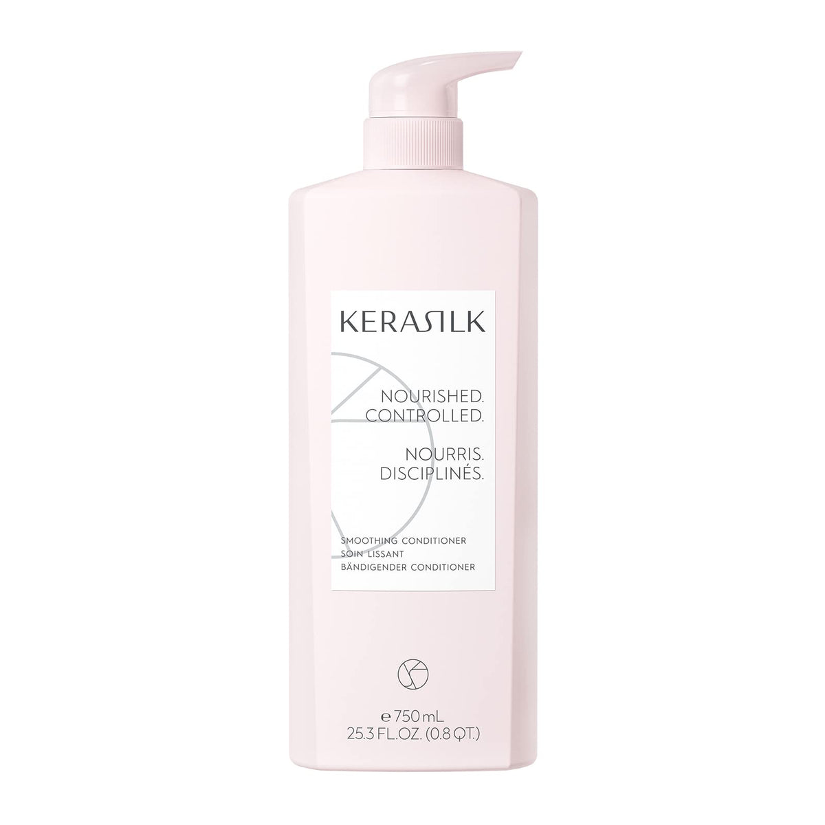 Kerasilk bottle front view showing label and product size for easy identification