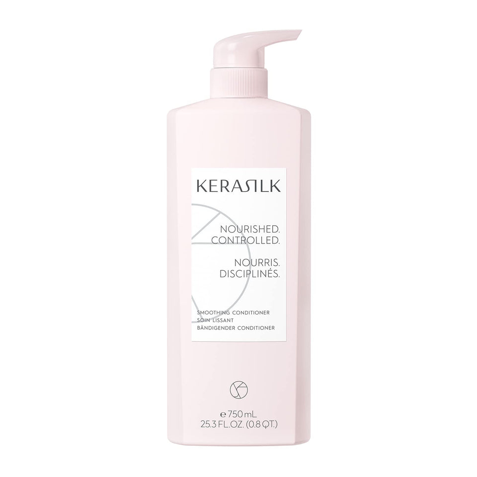 Kerasilk bottle front view showing label and product size for easy identification
