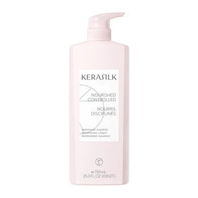 Kerasilk front packaging shows bottle and label for clear product identification and benefit