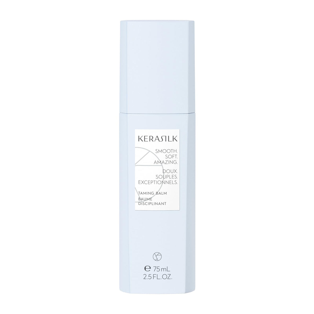 Kerasilk taming balm front packaging showing smooth-hair results