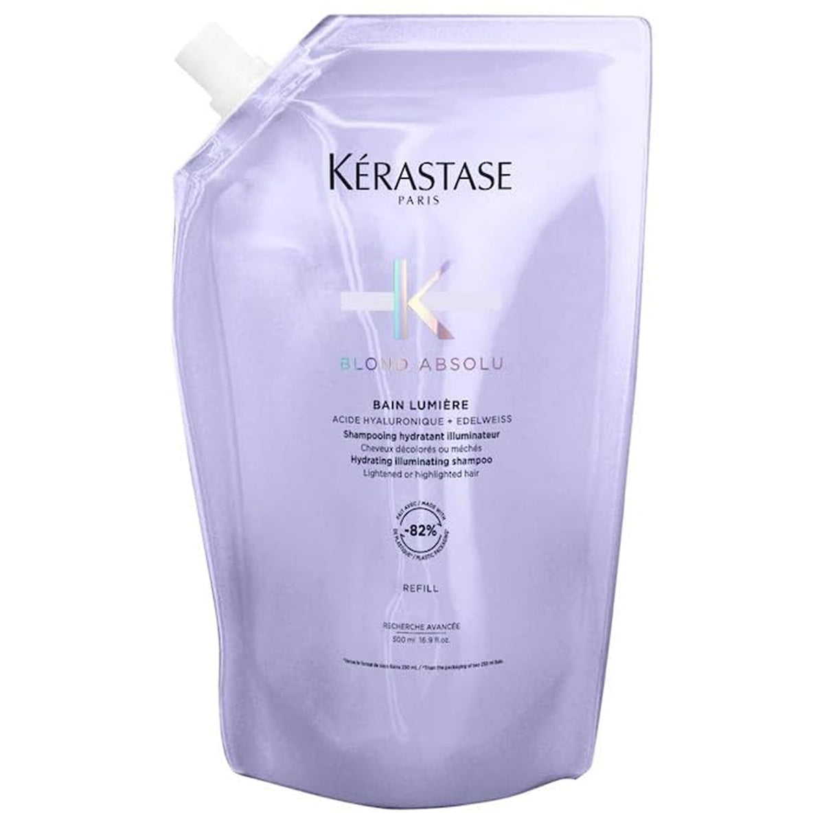 KÉRASTASE front packaging showing the Blond Absolu refill benefits