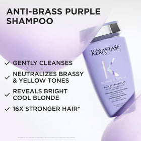 KÉRASTASE label close-up highlighting ingredients and usage instructions for benefit