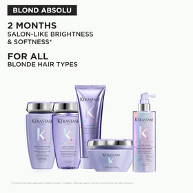 KÉRASTASE refill next to standard bottle showing volume comparison