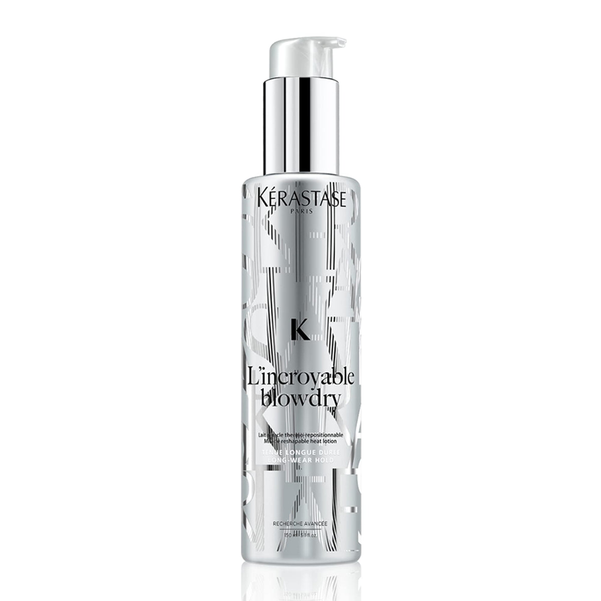 KÉRASTASE bottle front packaging showing sleek design and product name for easy identification and appeal
