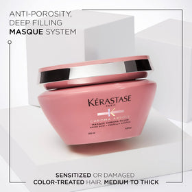KÉRASTASE creamy mask texture close-up showing deep hydration benefit