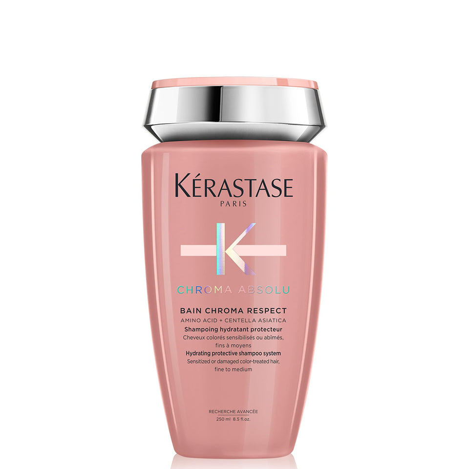 KÉRASTASE bottle front packaging showing product and benefit: color protection