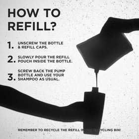 KÉRASTASE sustainability graphic showing reduced-plastic refill environmental benefit