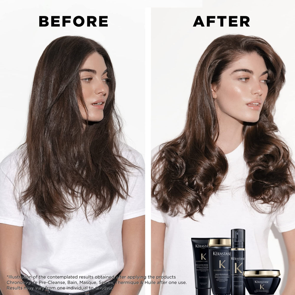 KÉRASTASE Chronologiste with argan oil droplet illustrating nourishing hydration