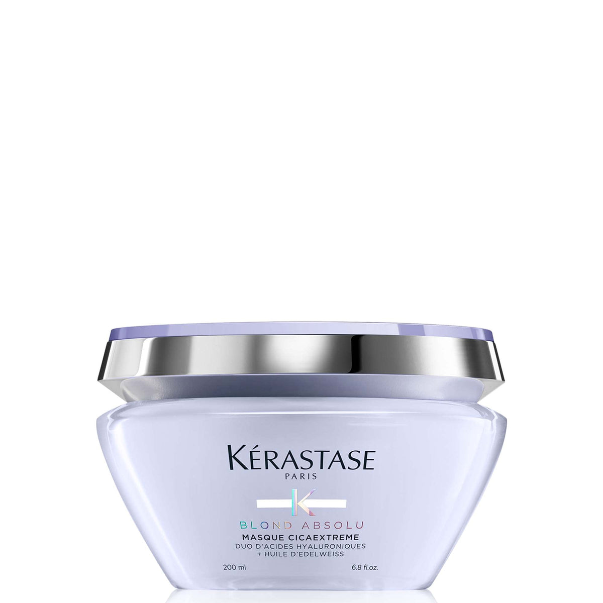 KÉRASTASE front jar view showing premium repair mask packaging and reassurance