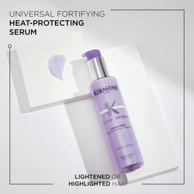 KÉRASTASE pump close-up highlighting easy dispense and precise application benefit: controlled dosing